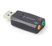 Gembird SC-USB2.0-01 - USB 2.0 - 2 x 3.5mm - Schwarz
