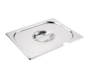 Vogue RVS deksel GN 1/2 met lepeluitsparing
