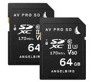 Angelbird AVpro SDXC UHS-II V60 64GB 2-pack