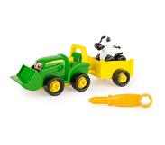 Tomy tractor Buddy Bonnie junior 15 cm groen/geel 11 delig