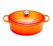 Le Creuset Gietijzeren Ovale Braadpan Oranjerood 40cm 13,9l