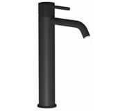 Plieger Roma wastafelkraan verhoogd met waste 27.2cm mat zwart ID202R MAT BLACK