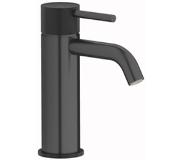 Plieger Roma wastafelkraan met waste gebosteld zwart chroom ID200R BRUSHED BLACK CHROME