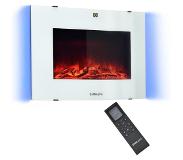 Casa.pro Elektrische haard met open haard vlameffect 1900 W wit