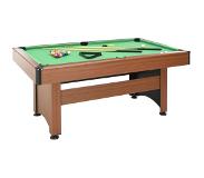 vidaXL Biljarttafel 6 feet 184x108x82 cm bruin