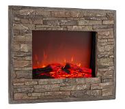Klarstein Alpbach elektrische haard 1800W 2 warmtestanden 65 cm steenoptiek