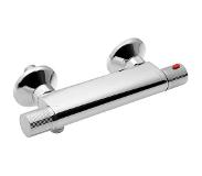 Aqualine Action Wandmontage thermostatische Douchemengkraan chroom