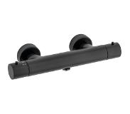 Plieger Douchekraan Thermostatisch Plieger Napoli HOH 15cm Cool Body Zwart