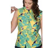 Dancing Days Blouse -XS- TOUCAN ALL OVER BLOUSE Geel
