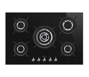Smeg PV375CN Kookplaat gas op glas