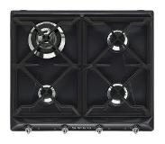 Smeg SR964NGH Kookplaat Gas 60cm Zwart