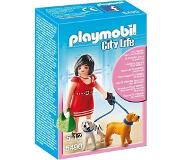 Playmobil City Life Vrouw met puppy's - 5490