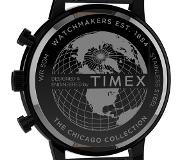 Timex Chicago TW2U39200 Horloge - Leer - Zwart - Ø 45 mm
