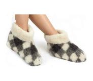 Woolwarmers Woolwarmer Sloffen Wol Geblokt Maat 40