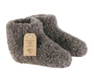 Woolwarmers Kinder Wollen sloffen zwart/bruin