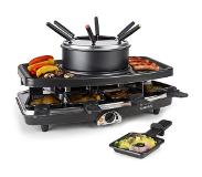 Klarstein Entrecote raclette grill natuursteen fondue 1100W 8 personen