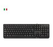 NGS FunkyV3, QWERTY, IT toetsenbord USB Italiaans Zwart