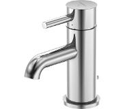 Steinberg 100 wastafelkraan 147mm hoogte 66mm hoogte kraanmond 98mm voorsprong chroom 1001050
