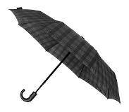 Minimax paraplu 31 x 98 cm aluminium/polyester zwart/grijs