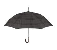 Perletti paraplu Schots heren 120 cm microfiber grijs