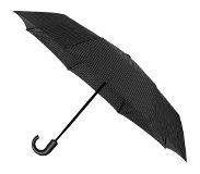 Minimax paraplu 31 x 98 cm aluminium/polyester zwart/wit