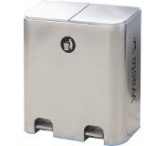 CombiSteel Pedaalafvalbak | 2-in-1 | RVS