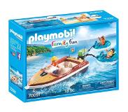 Playmobil Playmboil Family Fun Motorboot Met Funtubes 70091