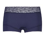 RJ Bodywear Short Pure Color Lace | Maat: M | Kleur: Marine Blauw