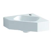 Geberit Icon hoekfontein 46x33x13cm 1 wasbak 1 kraangat Midden zonder overloopgat vuilafstotend Keramiek Wit glans 124729600