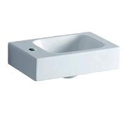 Geberit Icon fontein 38x28x13.5cm 1 wasbak 1 kraangat Links zonder overloopgat vuilafstotend Keramiek Wit glans 124836600