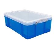 Really Useful Opbergbox Really Useful 50 liter 710x440x230 mm transparant blauw
