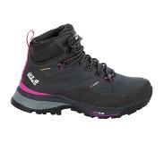 Jack Wolfskin Force Striker Texapore Mid Shoes Women, grijs/roze 2021 UK 8,5 | EU 42,5 Trekking- & Wandelschoenen