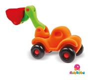 Rubbabu - Bully de Bulldozer large (oranje)