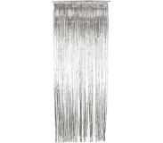 Smiffys Feestdecoratie Shimmer Curtain Zilverkleurig