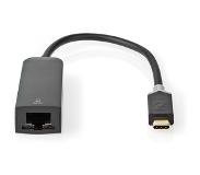 Nedis USB Network Adapter USB 3.2 Gen 1 1000 Mbps USB-CT Male RJ45 Female 0.20 m Round Gold Plated T