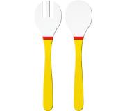 Zak!Designs Zak Designs Riviera Saladebestek - Set van 2 Stuks - 32 cm - Wit/Geel