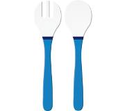 Zak!Designs Zak Designs Riviera Saladebestek - Set van 2 Stuks - 32 cm - Wit/Blauw