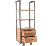 Label51 Boekkast Factory - Rough - Mangohout (Rough, 45x68x185cm)