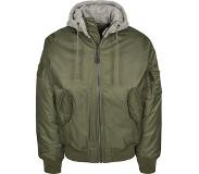 Brandit Hooded MA1 Bomber Jacket olive