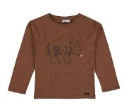 Trixie t shirt Truffle Pig lange mouwen katoen bruin