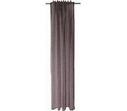 Homing Kant en Klaar Vitrage Gordijn - Met verborgen lussen - 245x140 cm - Aubergine Bruin - 1 Stuk