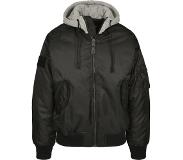 Brandit Hooded MA1 Bomber Jacket grey