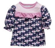 Schnizler T shirt 3/4 mouwen Zwaan meisjes navy