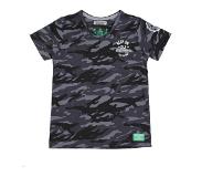 DJ Dutchjeans T-shirt met camouflageprint zwart/ grijs 122