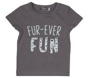 Zero2three newborn babyT-shirt met tekst grijs Grijs/blauw 56
