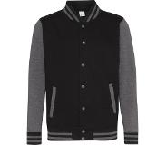 Awdis Baseball Jacket (Zwart / Donkergrijs) XL