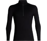 Icebreaker Heren 260 Tech Zip longsleeve (Maat L, Zwart)