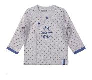 Dirkje Overslag shirtje stars grey melee - Maat 68