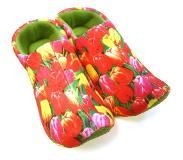 Nijhuis Klomppantoffels tulpen print / Klompsloffen / Tulpen print sloffen voor dames en heren - Maat: 39-41
