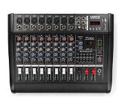 VONYX Mengpaneel - Vonyx AM8A mixer 8 kanaals met Bluetooth, mp3 speler & ingebouwde versterker 1000W